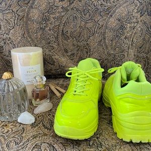 Neon sneakers